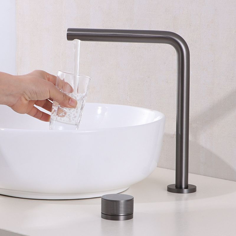 Lysivalla | Modern High Arc Tubular Silhouette Swivel Vessel Bathroom Sink Tap