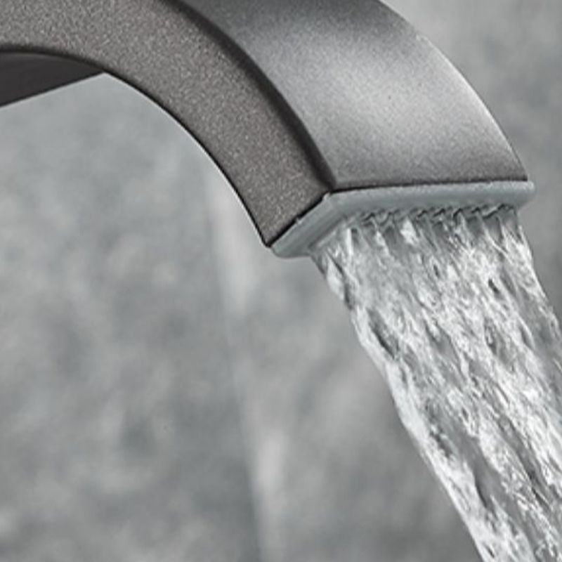 Lyskalla | Modern Curved Waterfall Spout Bathroom Sink Tap