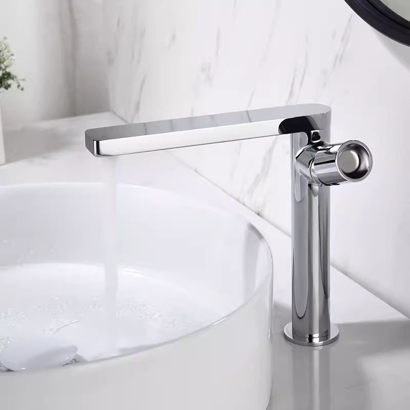 Lindovur | Contemporary Tubular Arched Column Single Lever Bathroom Sink Tap