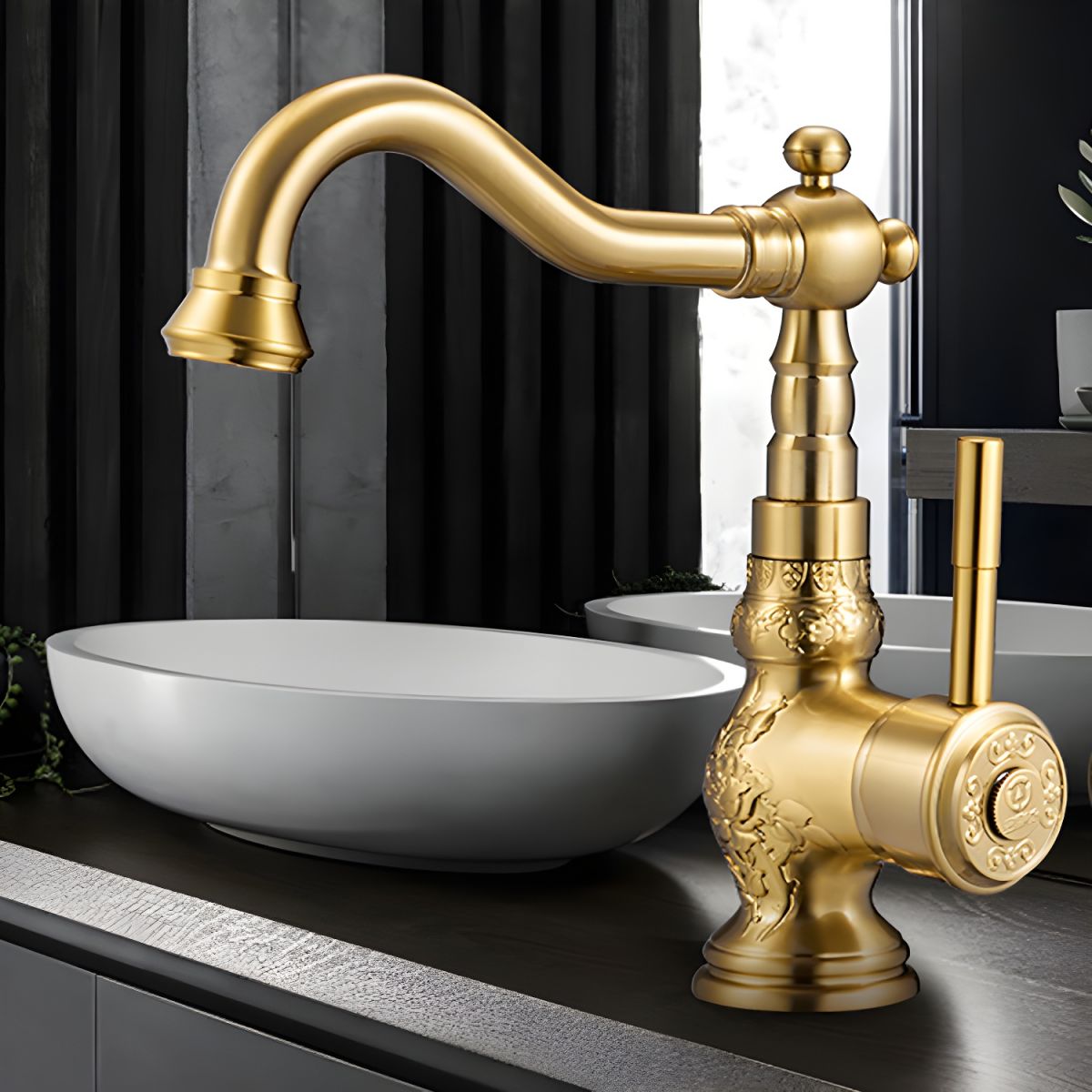 Jorthun | Elegant Arched Profile Single Lever Kitchen Sink Mixer Tap