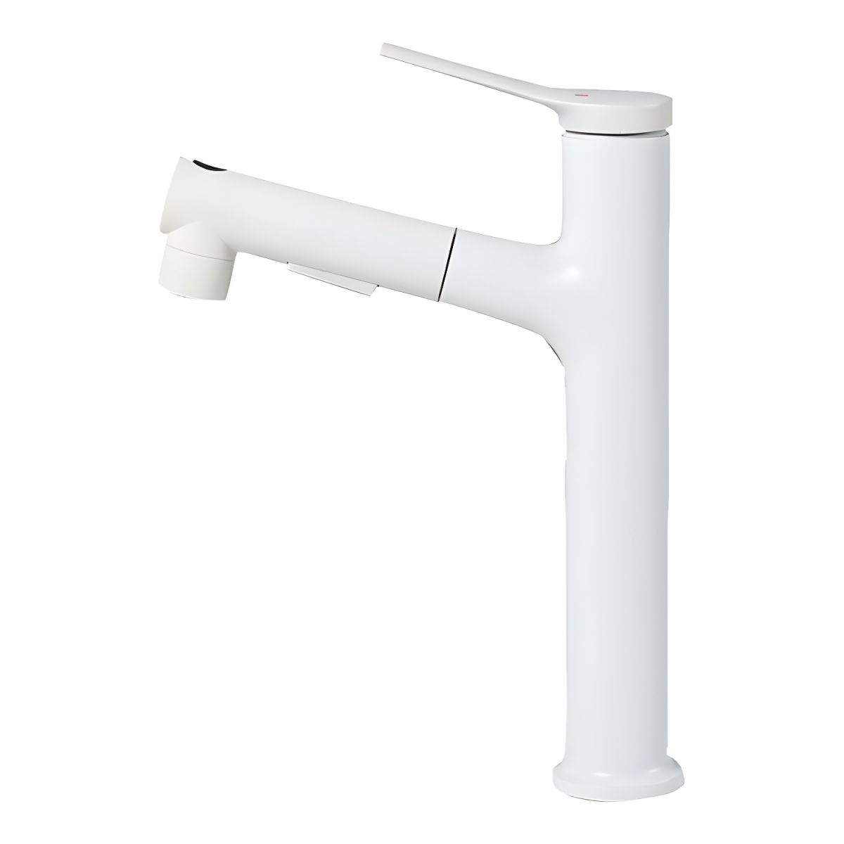 Kydross | Modern Cylindrical Single Lever Bathroom Basin Tap with Retractable Spout
