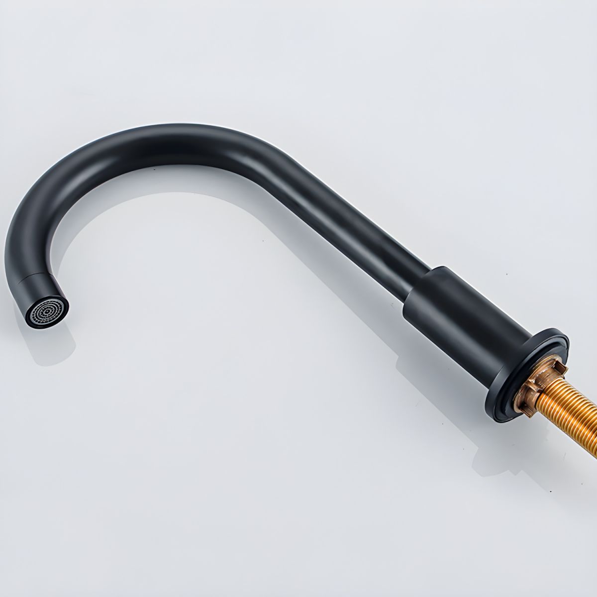 Sylvorne | Modern Tubular Profile Widespread Dual Lever Bathroom Sink Tap
