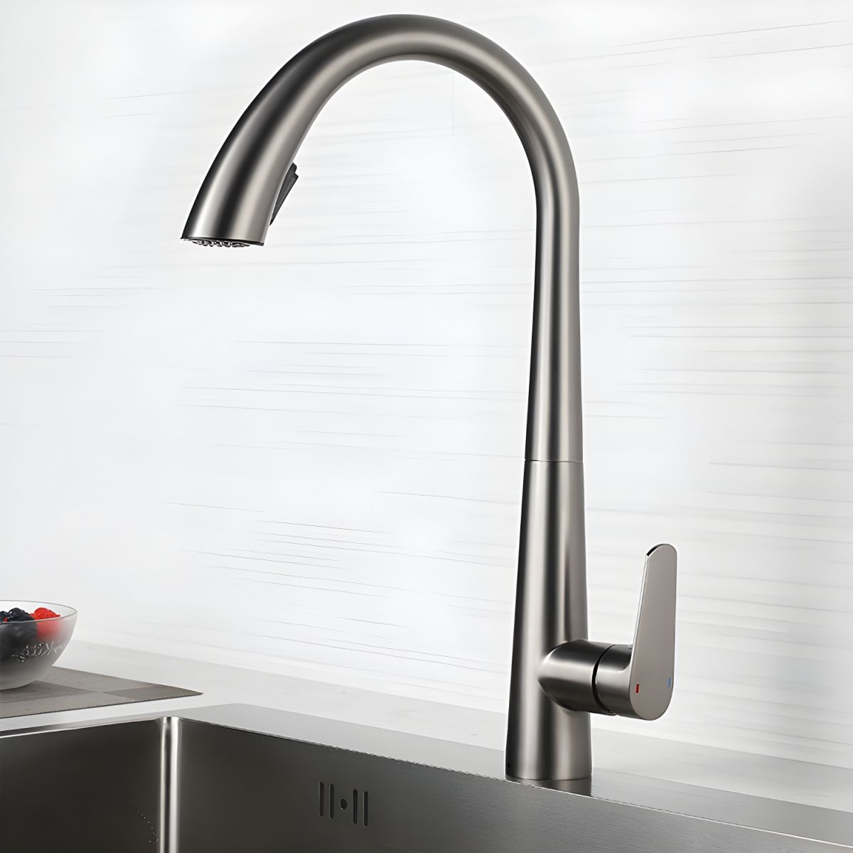 Arviken | High Arc Pull Down Spout Kitchen Sink Mixer Tap