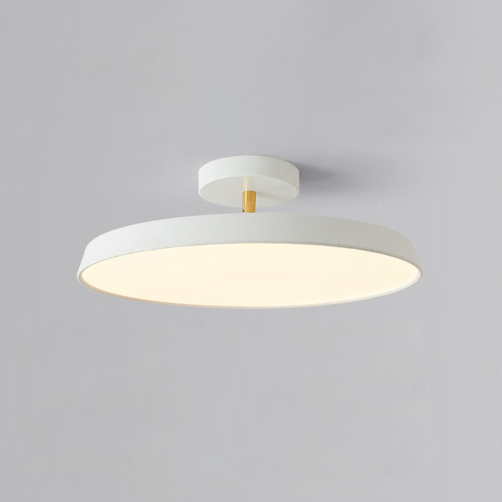 Novus | Contemporary Round Flush Mount Ceiling Light with Flat Panel