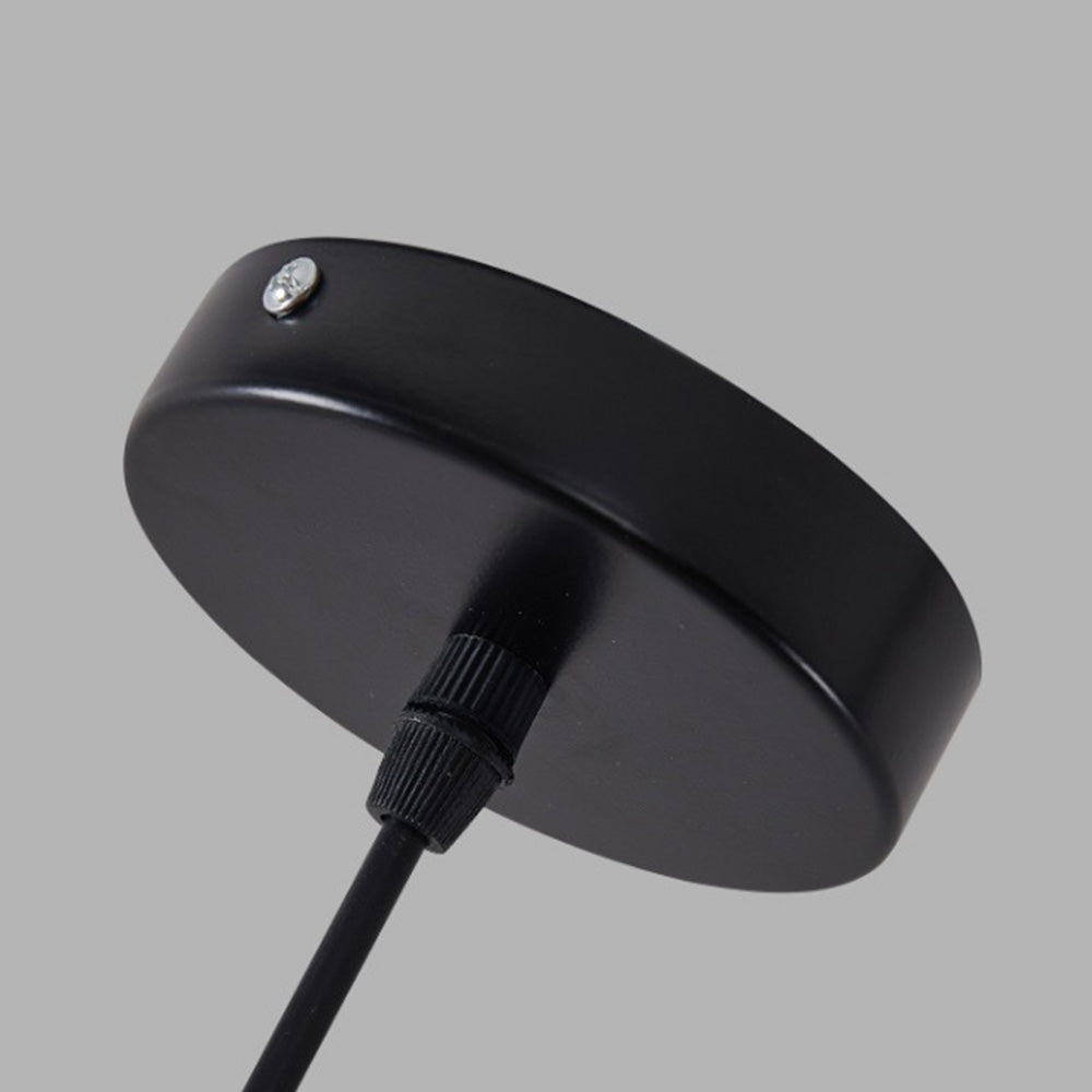 Obsidia | Sleek Iron Frame Crystal Pendant Light