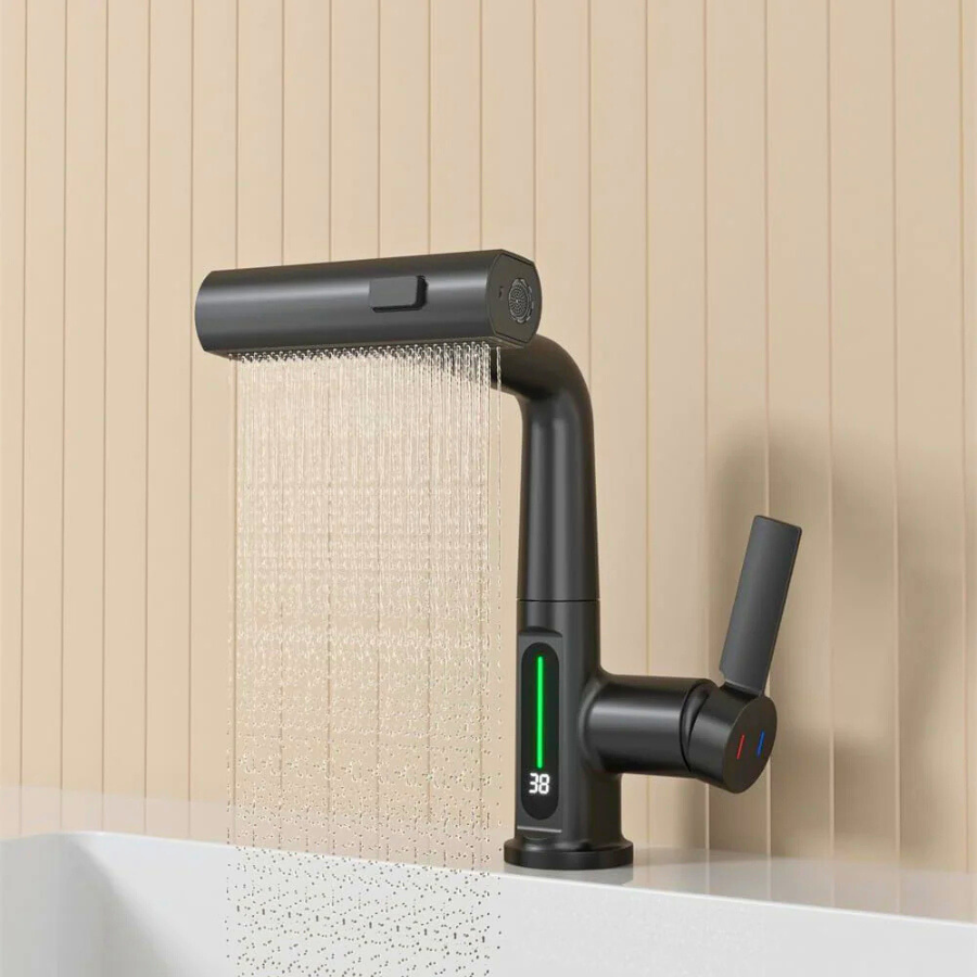 Luma | Smart Basin Mixer Tap with 3-Mode Spray & Adjustable Pull Out Sprayer