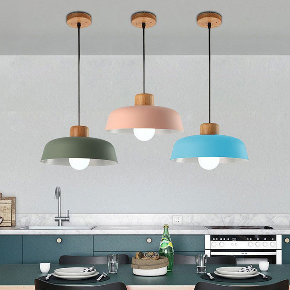 Ligna | Minimalist Scandinavian Matte Dome Pendant Light