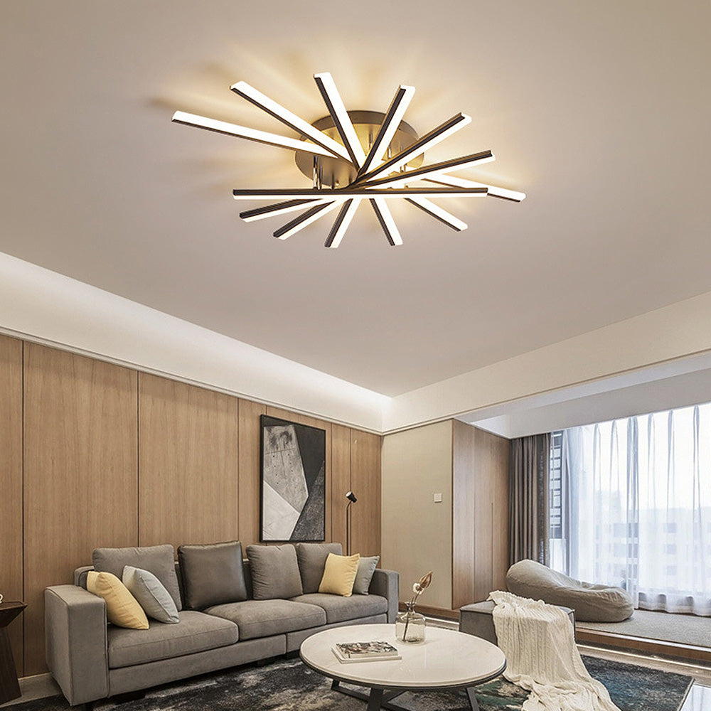 Astra | Modern Nordic Starburst Metal Ceiling Light