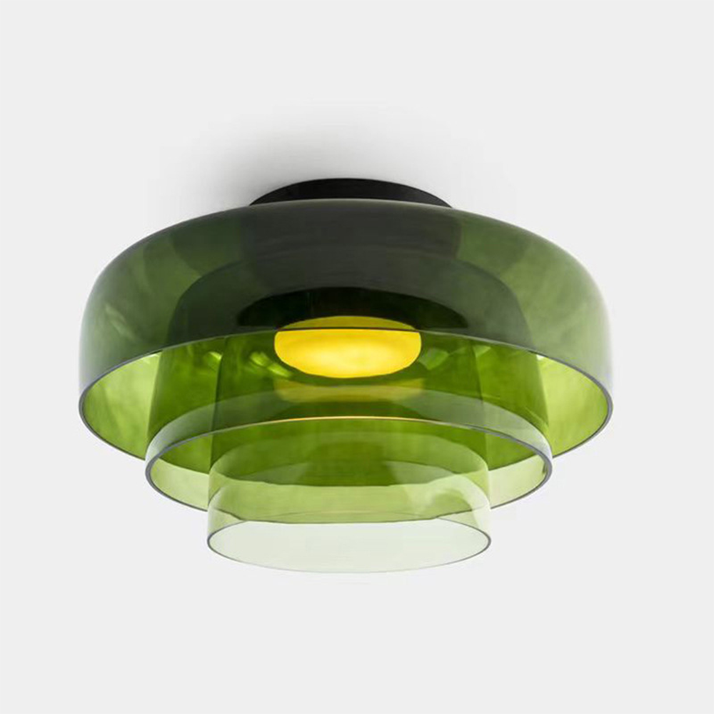 Nebula | Modern Layered Glowing Glass Dome Ceiling Light