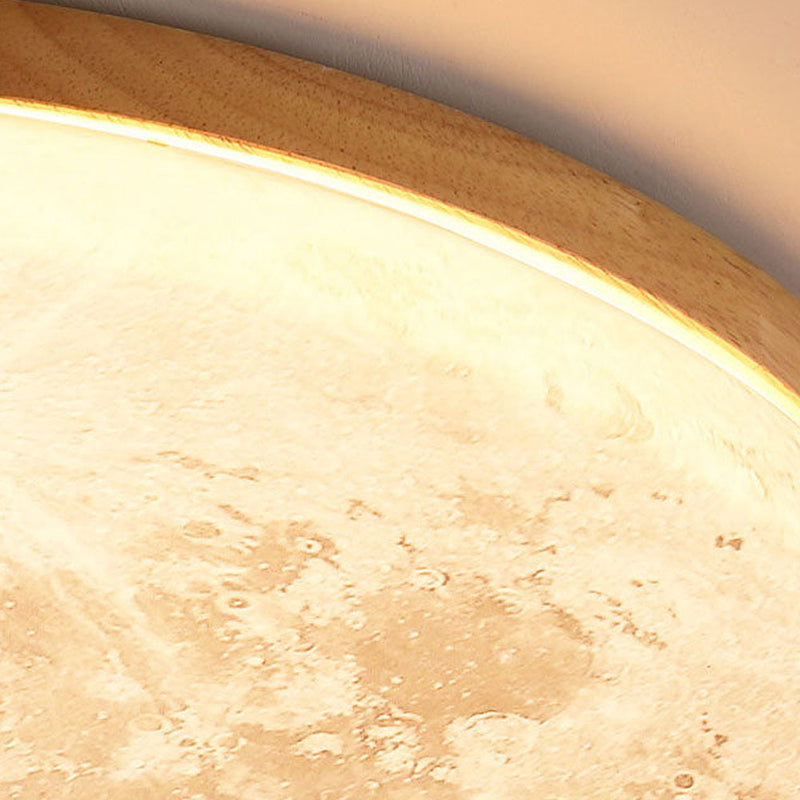 Lunis | Realistic Moon Texture Flush Mount Ceiling Light