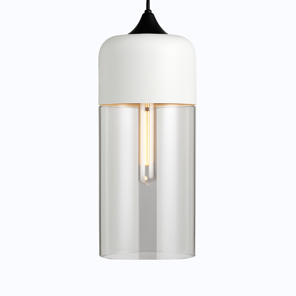 Verphine | Modern Industrial Glass Metal Loft Pendant Light