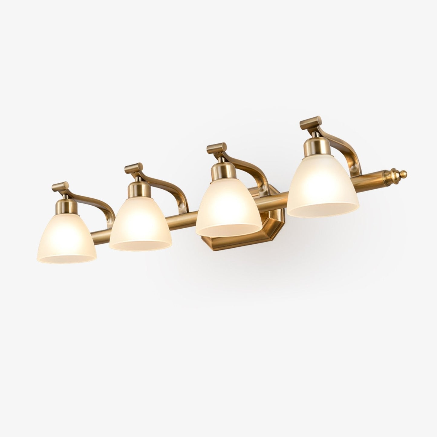 Luvidior | Scalloped Ribbed Glass Arched Frame Luxury Wall Light