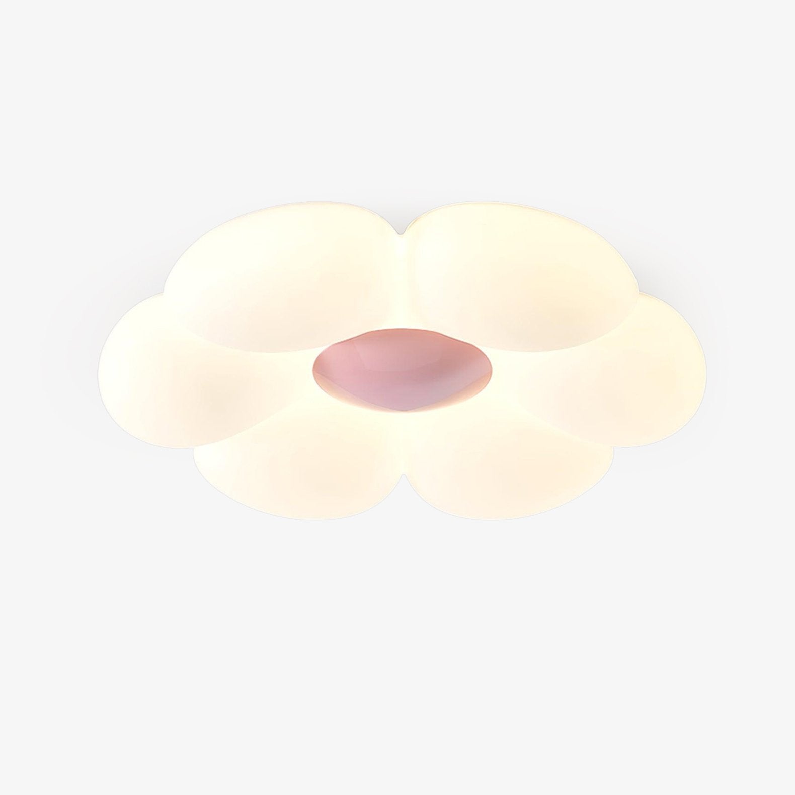 Lyravind | Hexagonal Petal Silhouette Flush Mount Ceiling Light