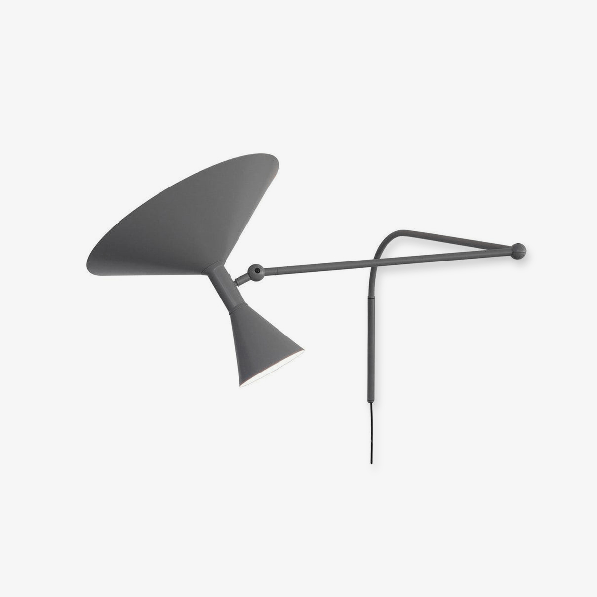 Elvinda | Sculptural Adjustable Aluminum Swivel Wall Light