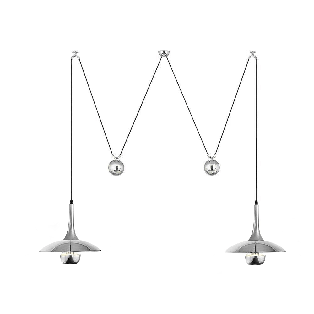 Zandorox | Dome Midcentury Counterweight Pendant Light