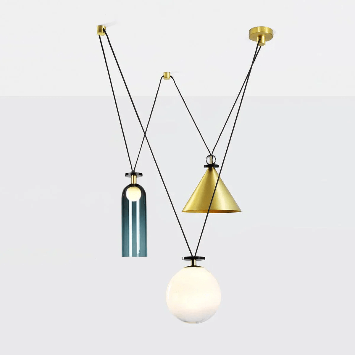 Vondisur | Minimalist Geometric Modular Pendant Light