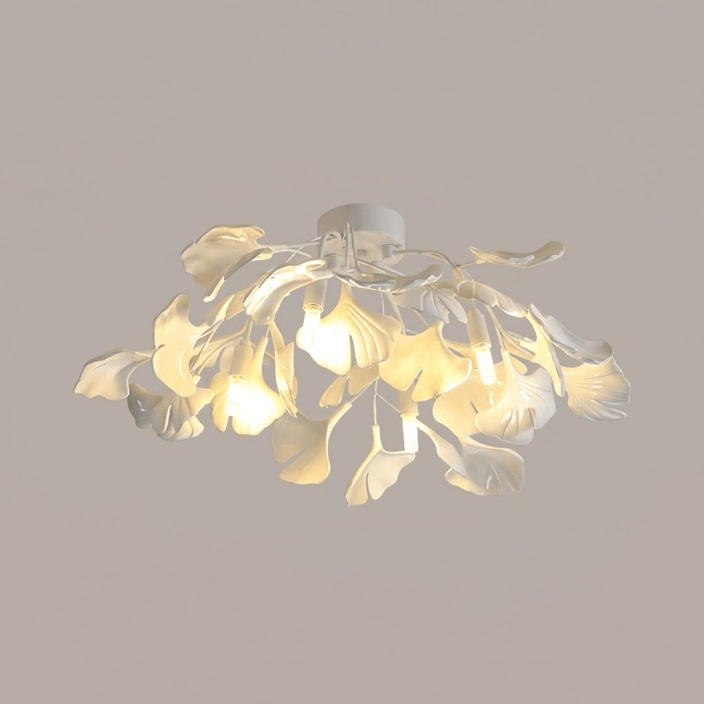 Zephryon | Botanical Ceramic Leaf Cluster Ceiling Light