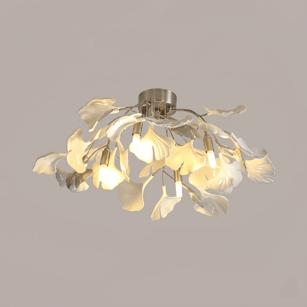 Zephryon | Botanical Ceramic Leaf Cluster Ceiling Light