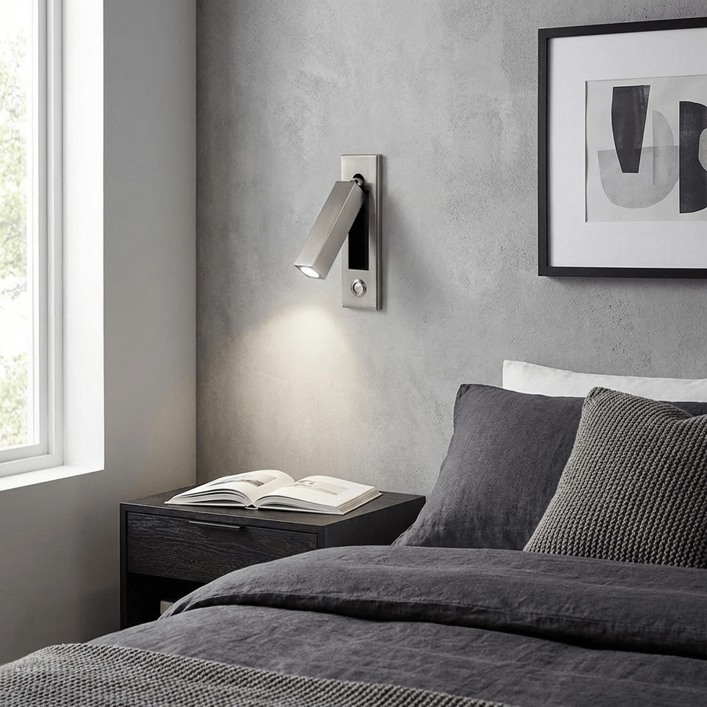 Vaelenor | Minimalist Concealed Retractable Bedside Reading Wall Light