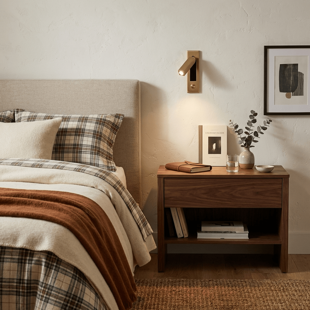 Vaelenor | Minimalist Concealed Retractable Bedside Reading Wall Light