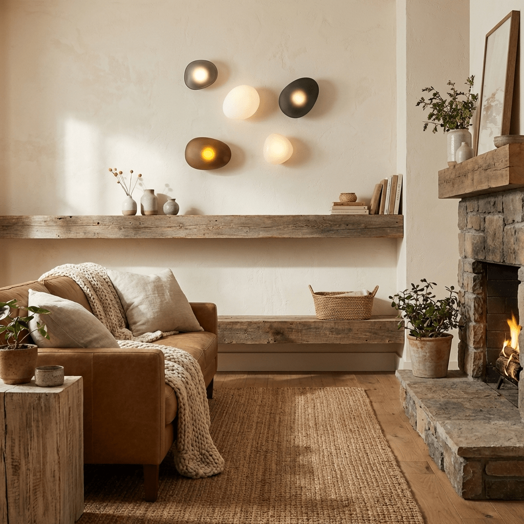 Caldrion | Hand Blown Glass Pebble Wall Light