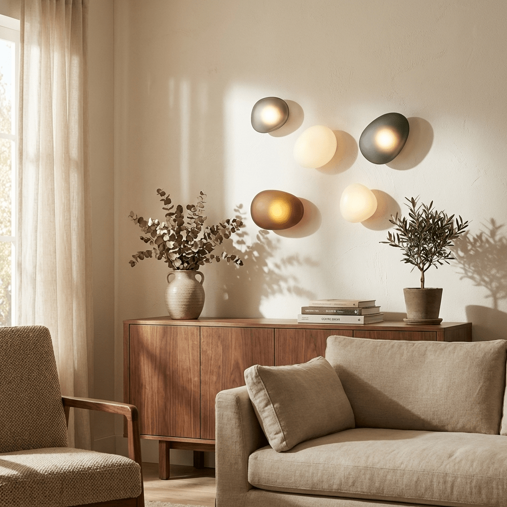 Caldrion | Hand Blown Glass Pebble Wall Light