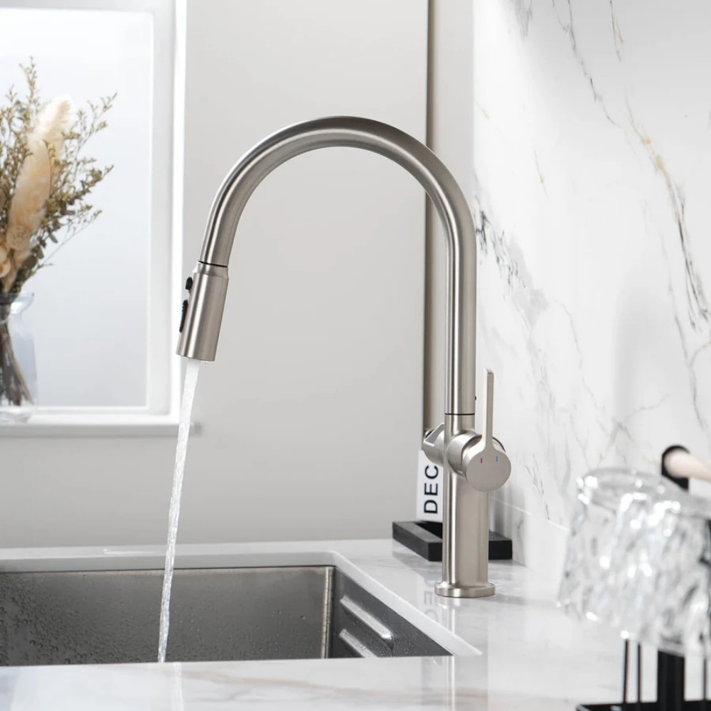 Kineti | Touchless Smart Basin Mixer Kitchen Tap with Pull Down Sprayer