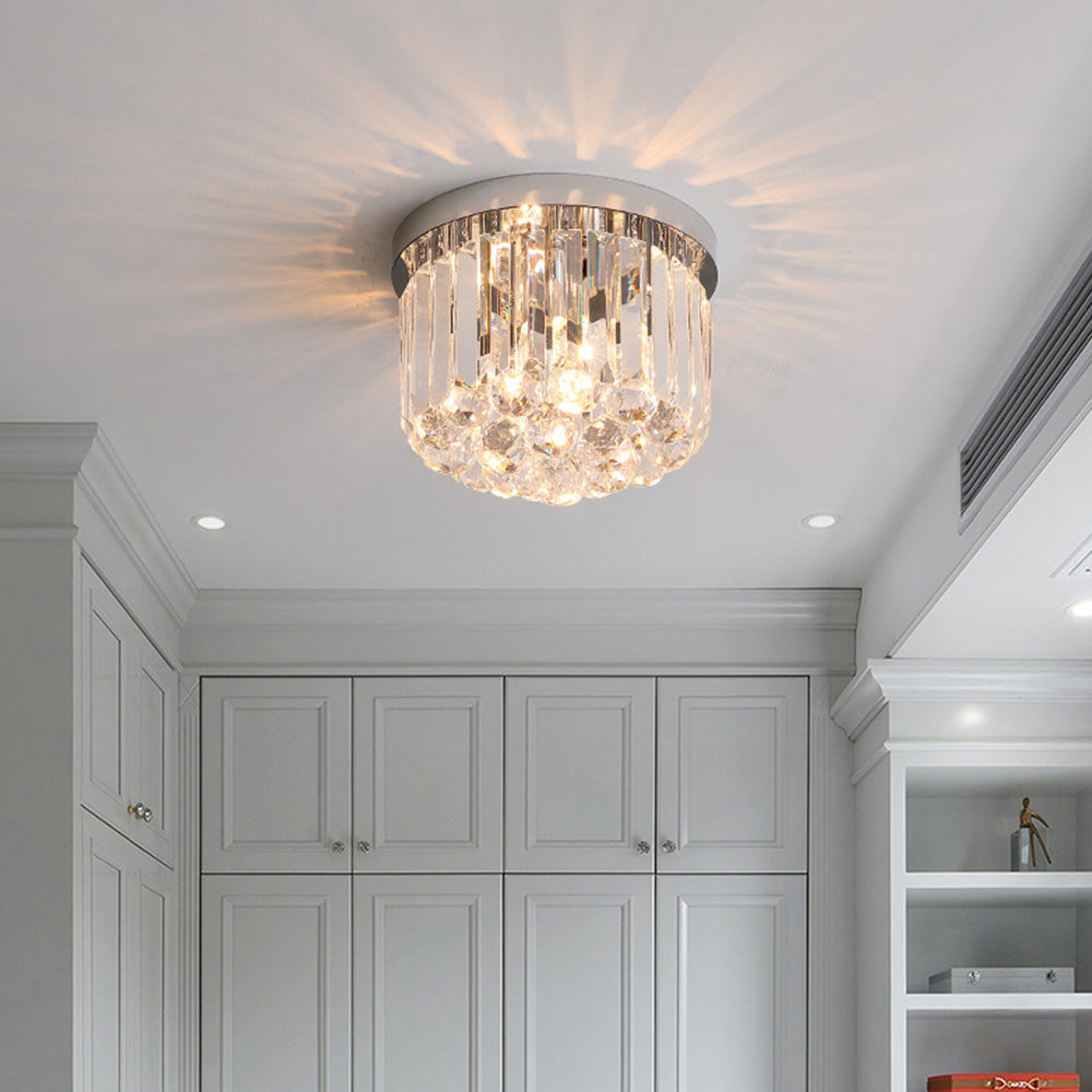 Prisma | Luxurious Crystal Prism Drum Ceiling Light