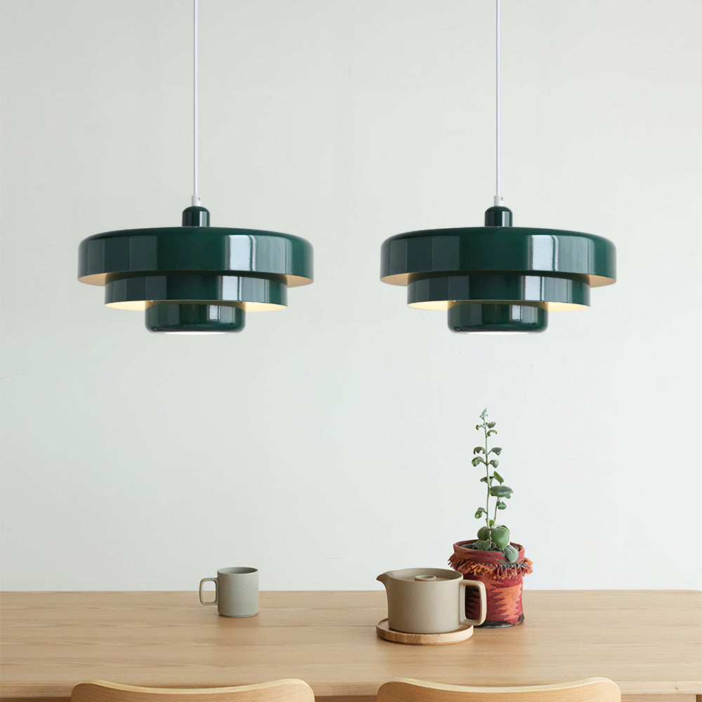 Retrova | Mid Century Modern Layered Iron Pendant Light