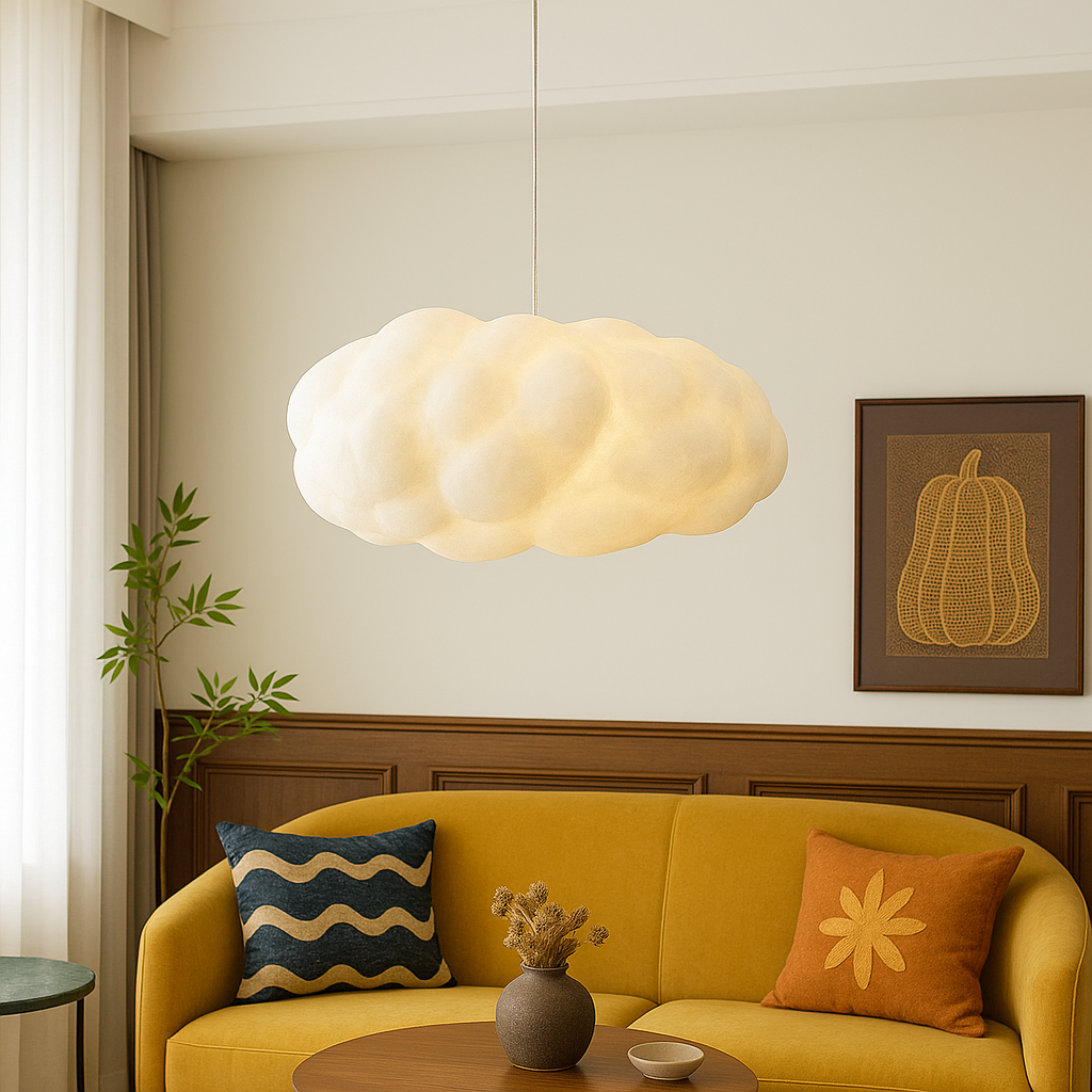Nubis | Modern Sculptural Floating Cloud Pendant Light