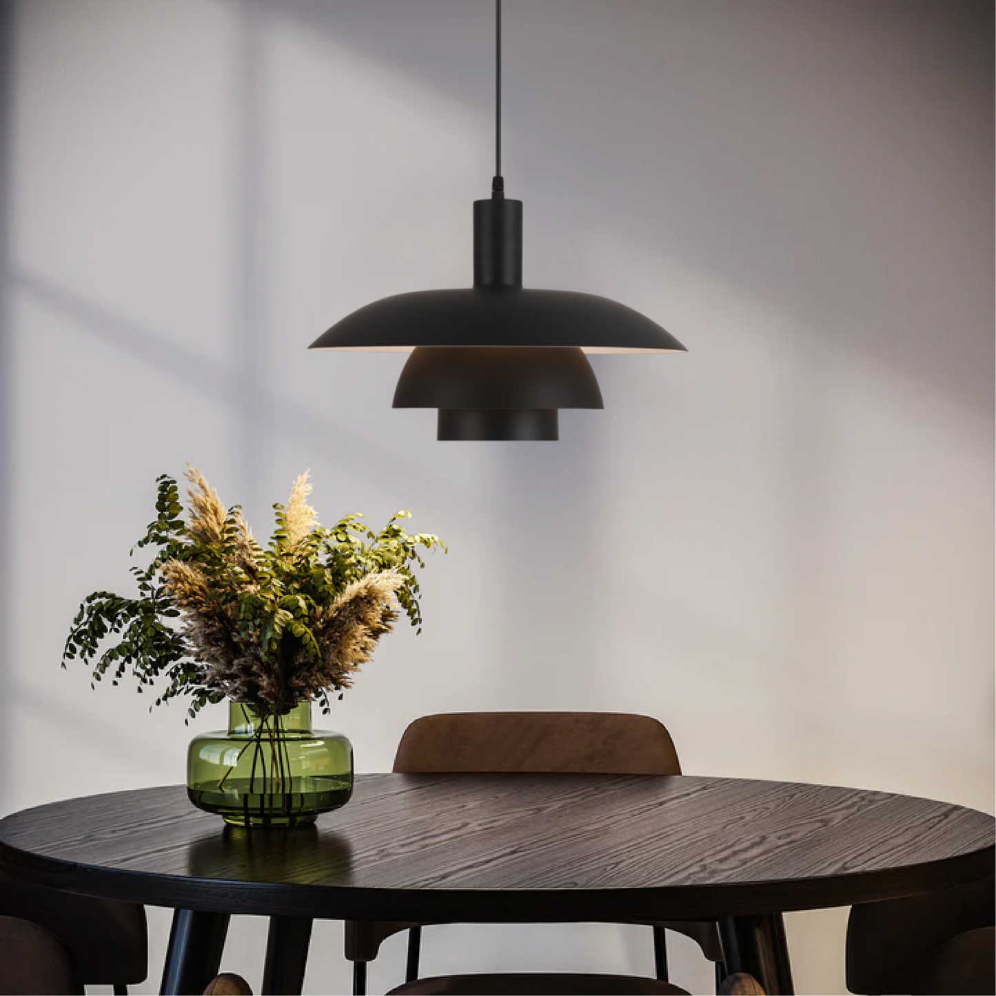 Dania | Minimalist Danish Style Layered Metal Pendant Light