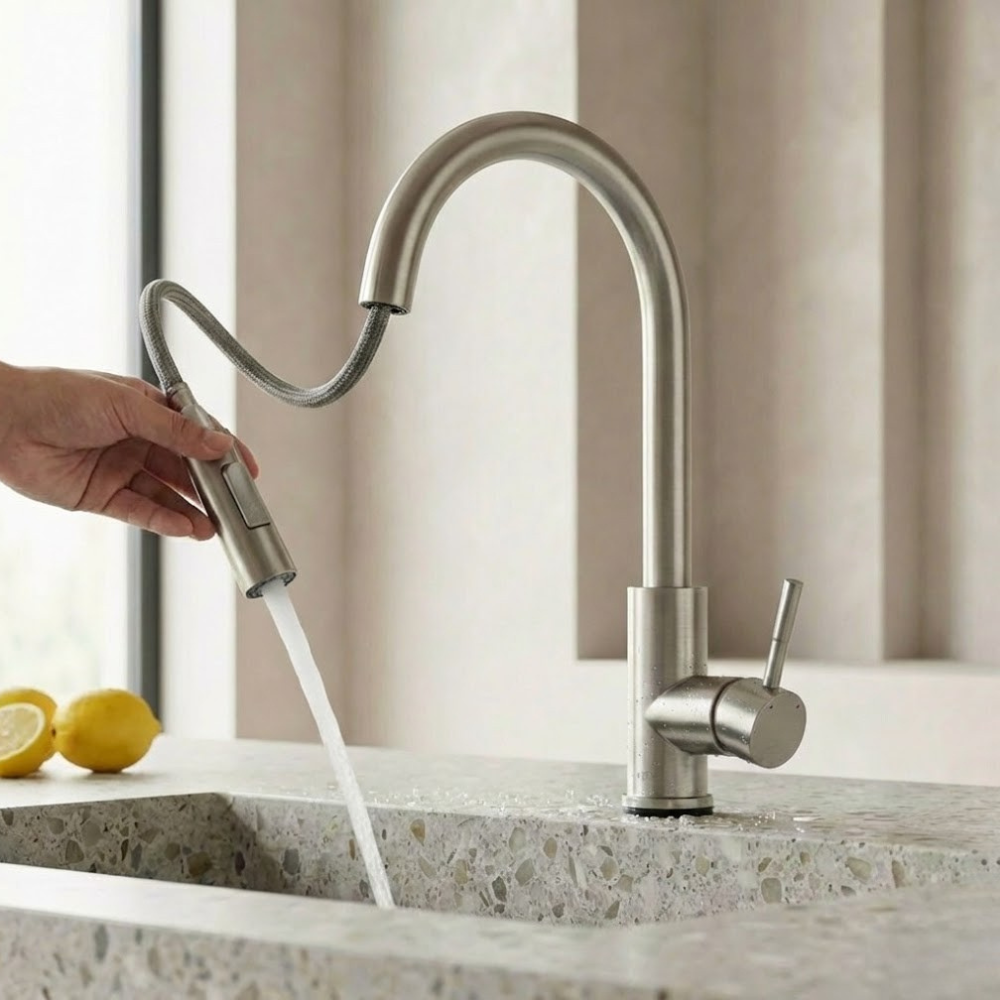 Auralux | Smart Touch Kitchen Tap with Pull-Out Sprayer