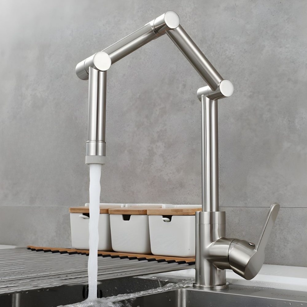Luvikka | Modern Lever Handles Swivel Spout Kitchen Sink Mixer Tap