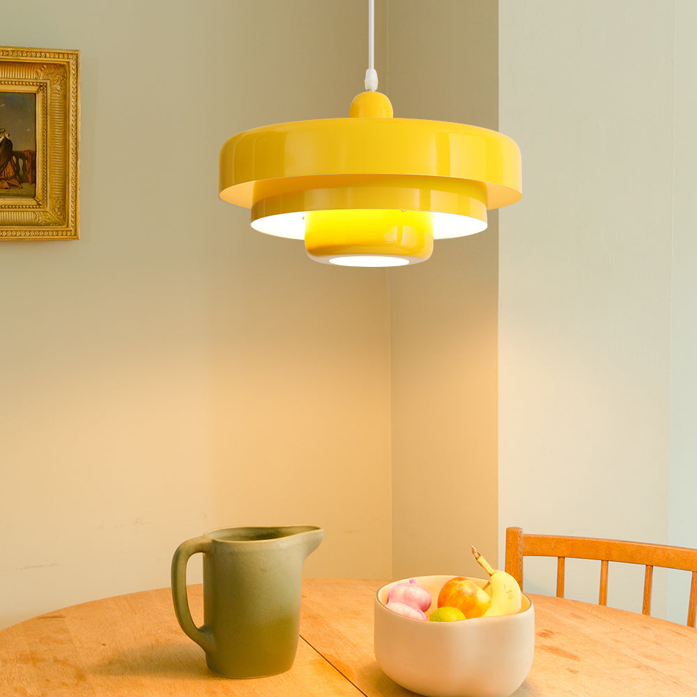 Retrova | Mid Century Modern Layered Iron Pendant Light