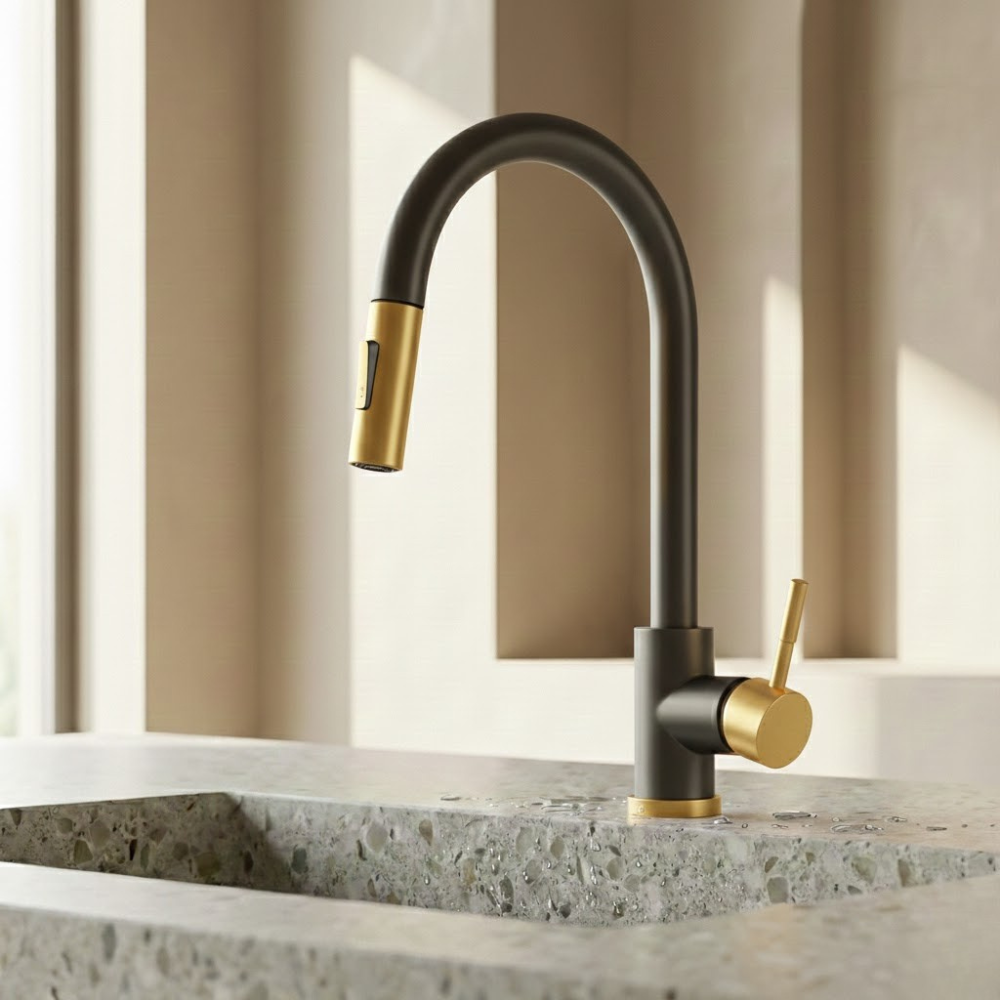 Auralux | Smart Touch Kitchen Tap with Pull-Out Sprayer