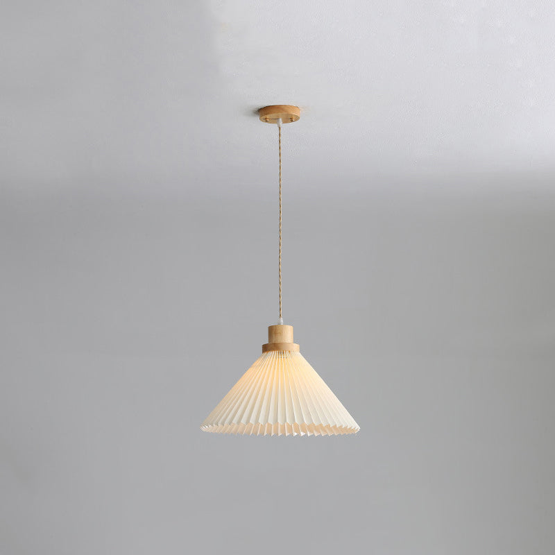 Luvithos | Architectural Cluster Plissé Pleated Timber Pendant Light