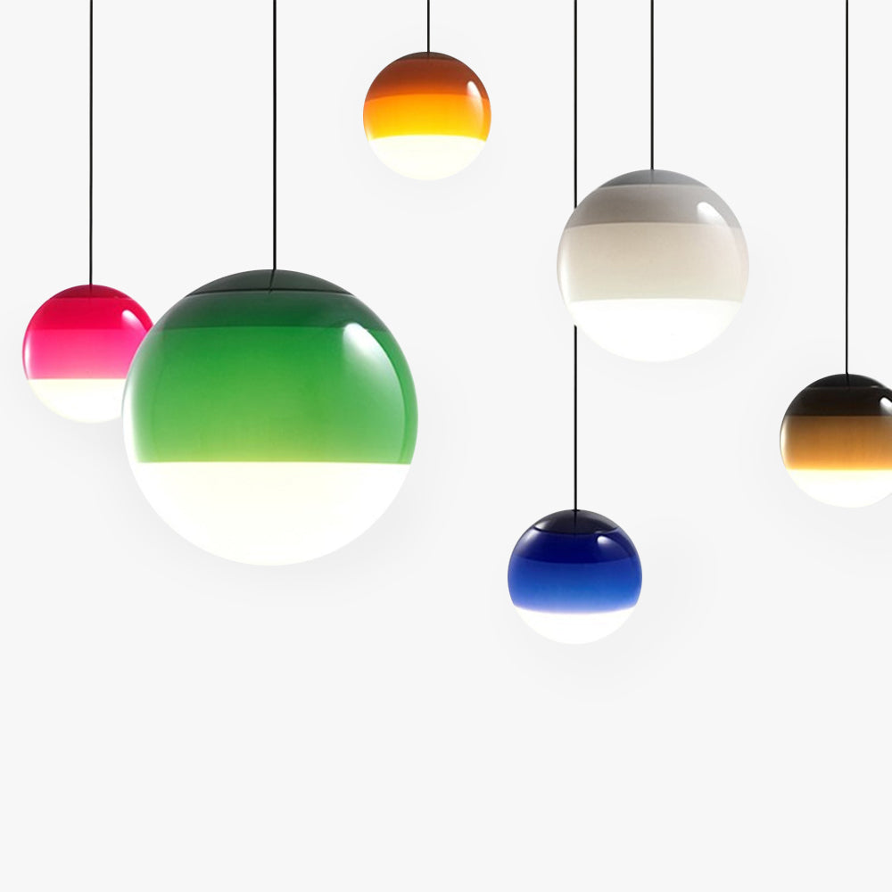 Lithose | Artistic Spherical Bubble Glass Pendant Light