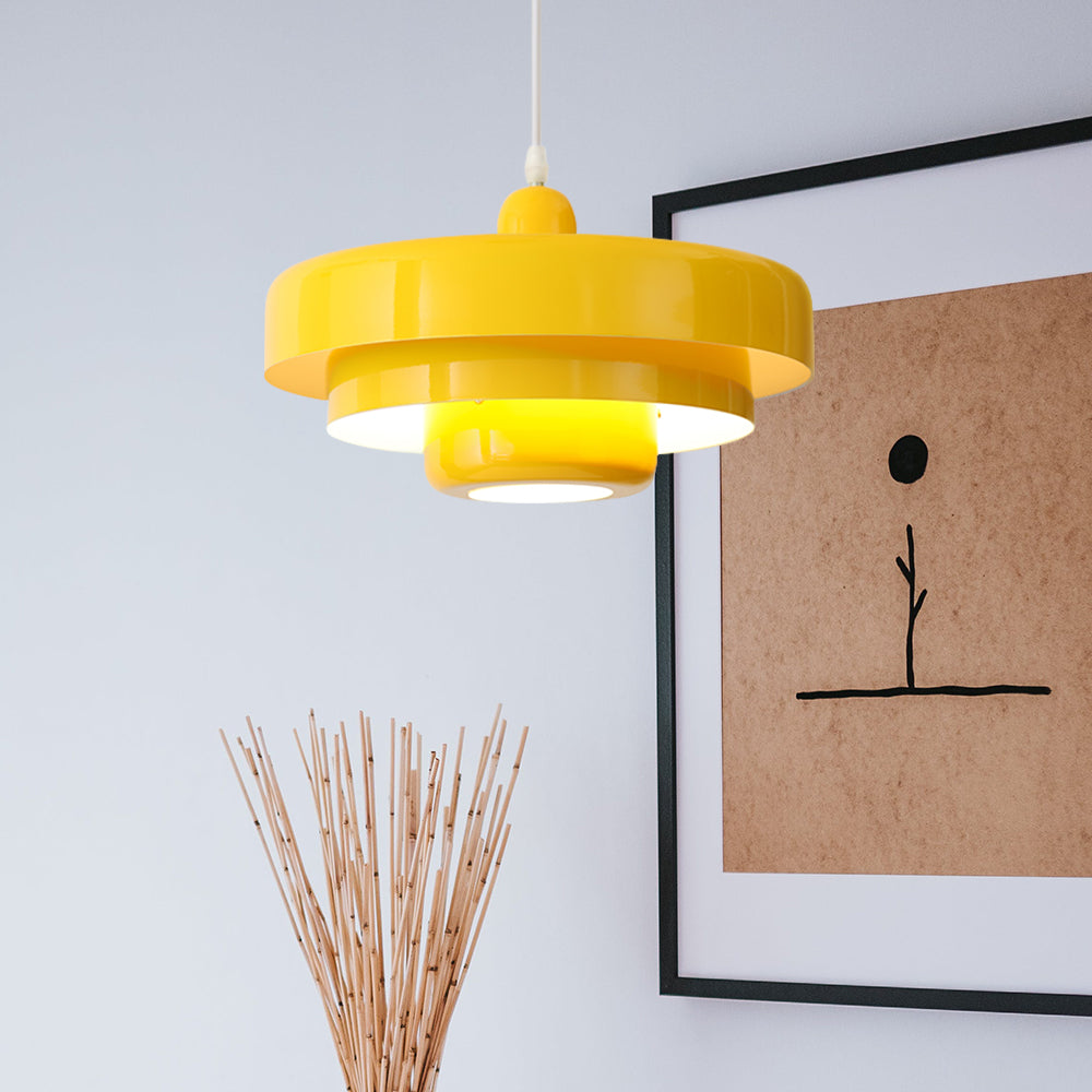 Retrova | Mid Century Modern Layered Iron Pendant Light