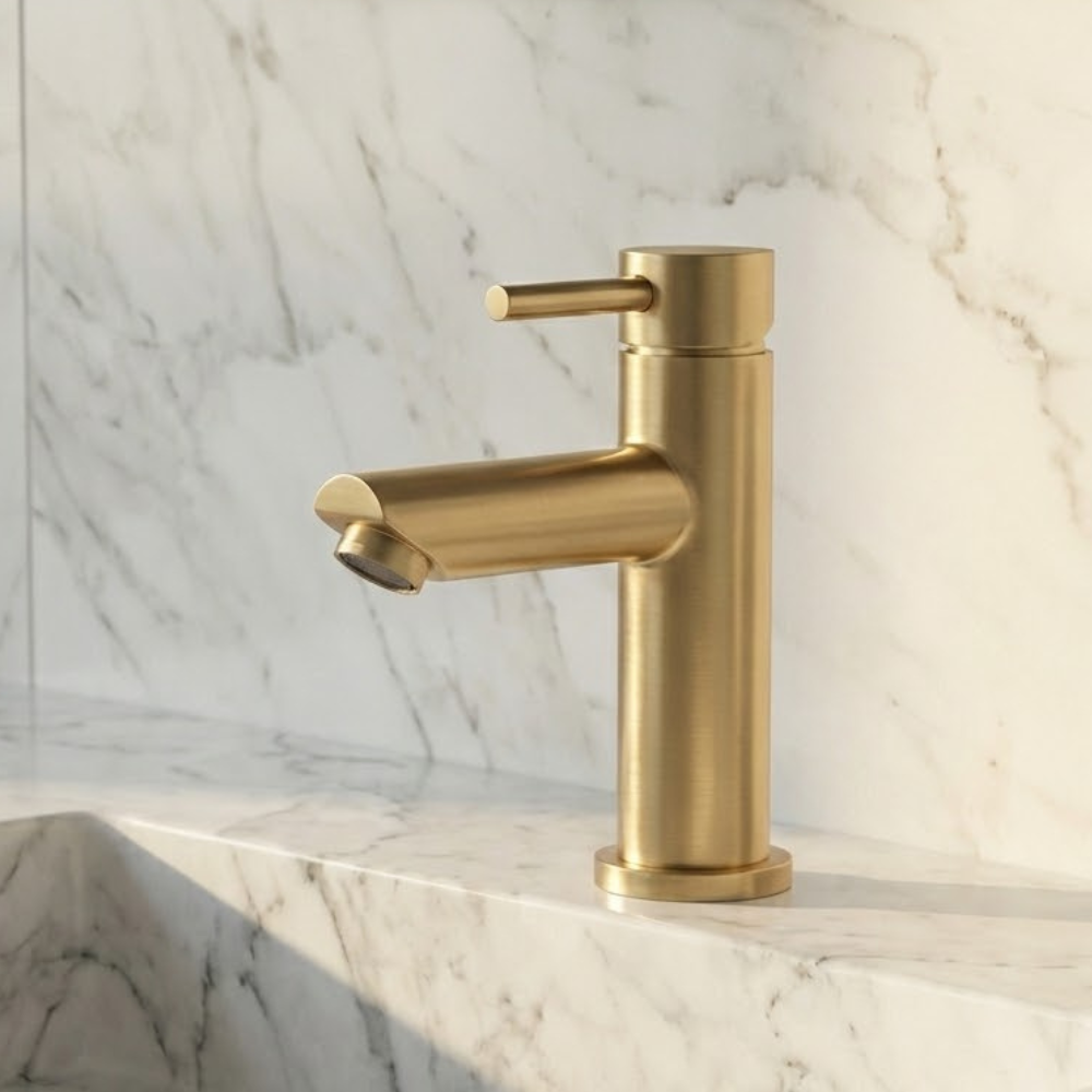 Calia | Modern Monobloc Bathroom Basin Mixer Tap with Aerator