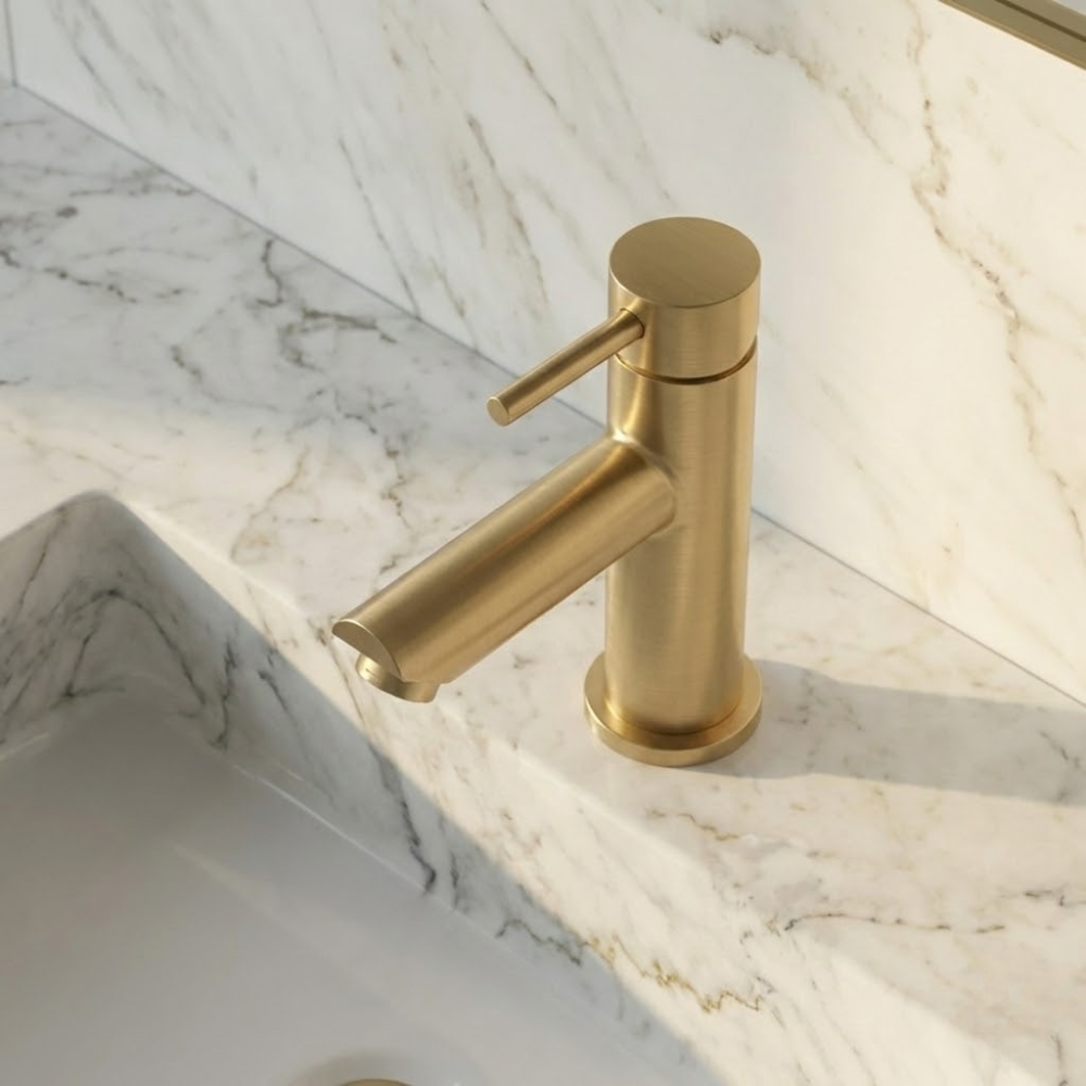 Calia | Modern Monobloc Bathroom Basin Mixer Tap with Aerator