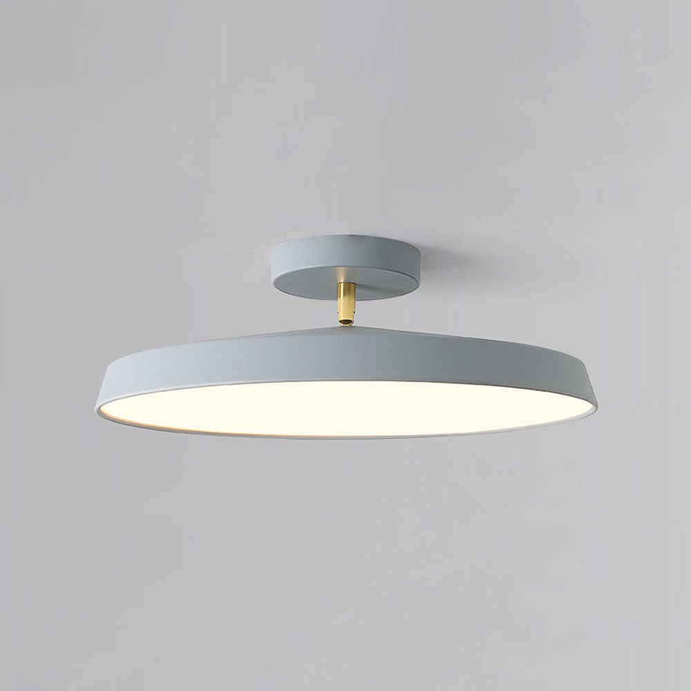 Novus | Contemporary Round Flush Mount Ceiling Light with Flat Panel