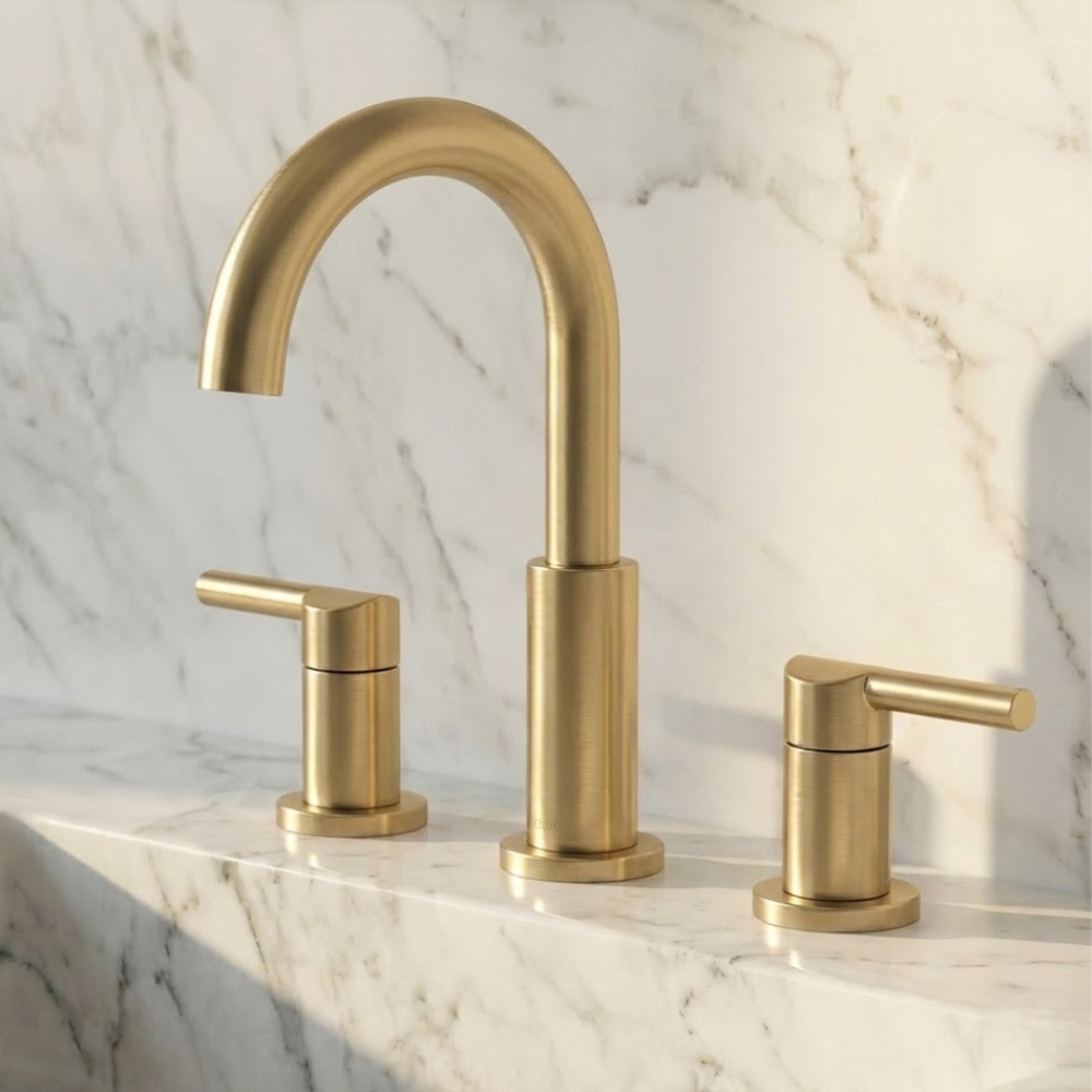 Arco | Curved Bathroom Tap With Dual Handle Control