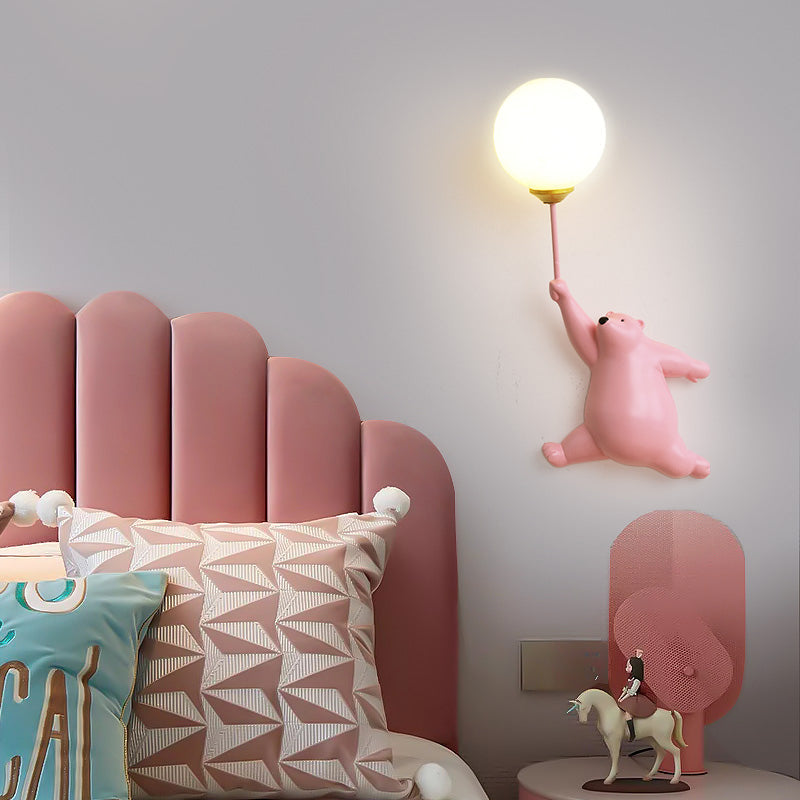Bublo | Whimsical Bear Balloon Wall Light