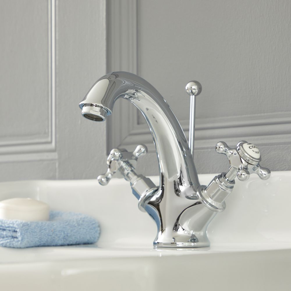 Noble | Traditional Bathroom Tap With Crosshead Handles