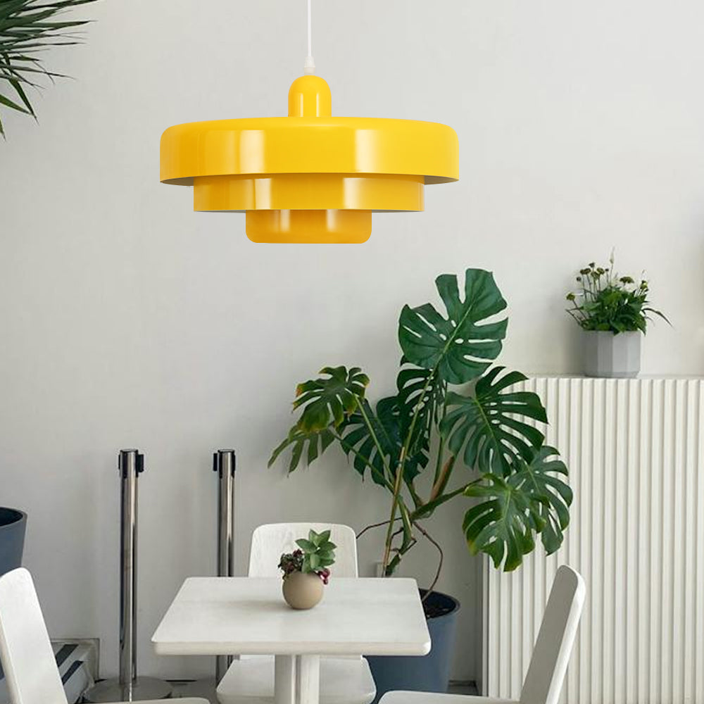 Retrova | Mid Century Modern Layered Iron Pendant Light