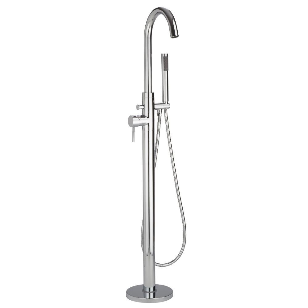 Aquila | Modern Freestanding Shower Mixer Tap with Curved Spout