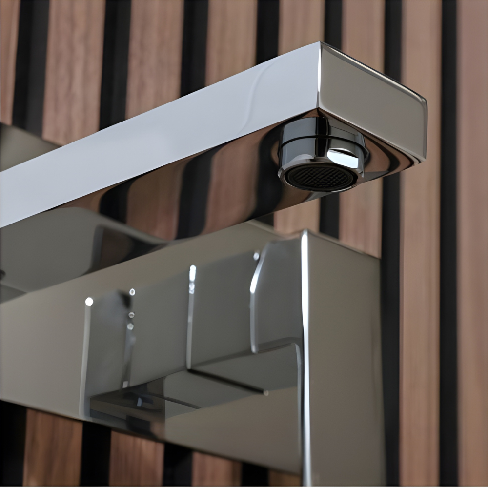 Vectra | Wall Mounted Square Profile Basin Mixer Tap