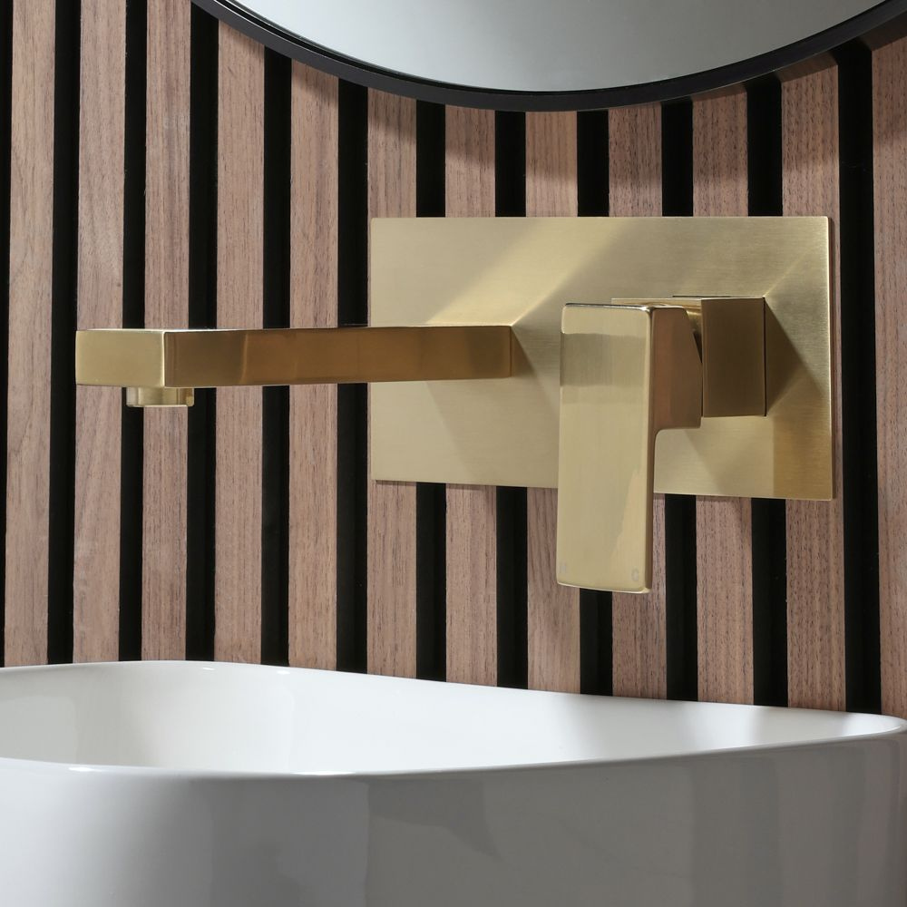 Vectra | Wall Mounted Square Profile Basin Mixer Tap