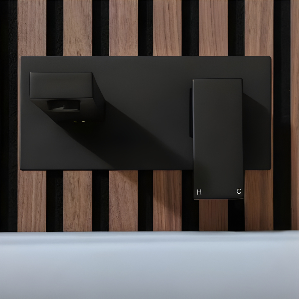Vectra | Wall Mounted Square Profile Basin Mixer Tap