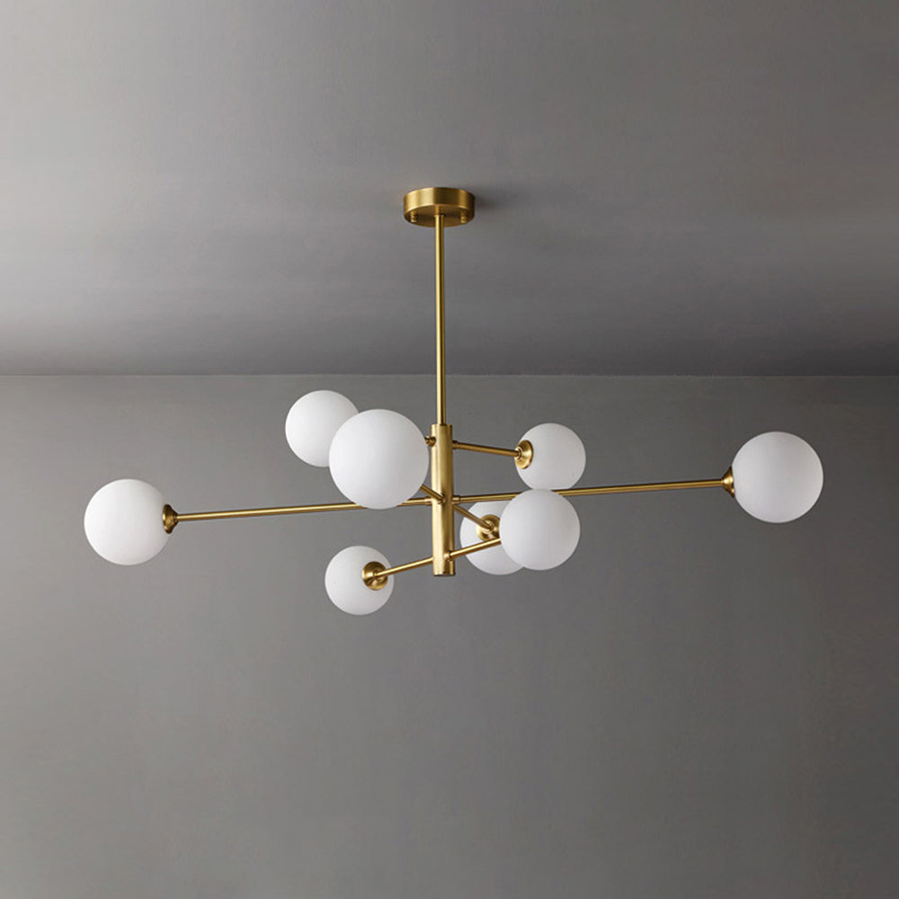 Elvorn | Symmetrical Spherical Glass Globe Modern Chandelier